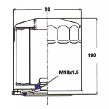 Фильтр масляный VIC C-305