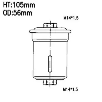 Фильтр топливный Sakura JN-6042 / FC-185