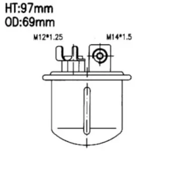 Фильтр топливный Sakura JN-7202 / JN-7061
