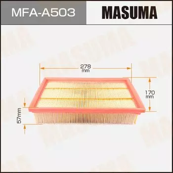 Фильтр воздушный Masuma A0264, арт. MFA-A503