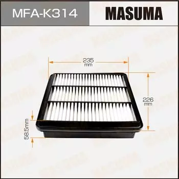 Фильтр воздушный Masuma A0499, арт. MFA-K314