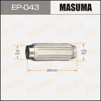 Гофра глушителя "MASUMA" 76x280