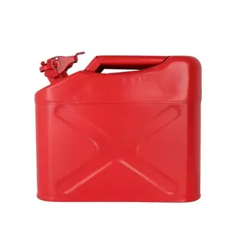 Канистра стальная Carfort, вертикальная, с антикоррозийным покрытием, горловина с зажимом, 10л, арт. FT-6010