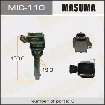 Катушка зажигания MASUMA, 4ZZFE, AE11#, ADE150, KSP90, NZE12#