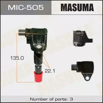 Катушка зажигания MASUMA, L15A, GD3, GD4, GD8, GD9
