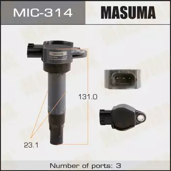 Катушка зажигания MASUMA, MITSUBISHI I / 3B20, 3B20T