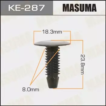 Клипса крепежная MASUMA KE-287 (OEM 64818-26050, W701380SSW)