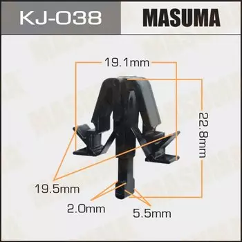 Клипса крепежная MASUMA KJ-038 (OEM 90467-12040)