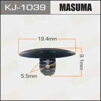 Клипса крепежная MASUMA KJ-1039 (OEM G030-68-885, G030-68-885-B-38)