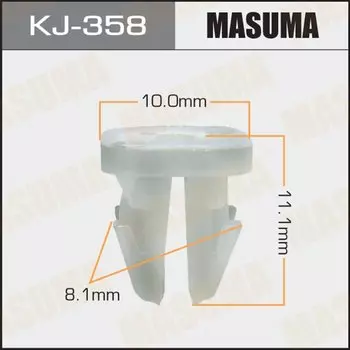 Клипса крепежная MASUMA KJ-358 (OEM 90189-04139)