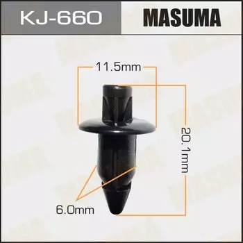 Клипса крепежная MASUMA KJ-660 (OEM 66824-01G00, MR462748)