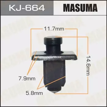 Клипса крепежная MASUMA KJ-664 (OEM 66814-01G00)