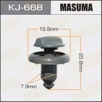 Клипса крепежная MASUMA KJ-668 (OEM 01553-09061)