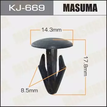 Клипса крепежная MASUMA KJ-669 (OEM 01553-02253)