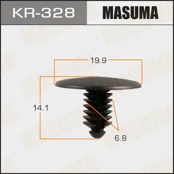 Клипса крепежная MASUMA KR-328 (OEM 0B102-68865)