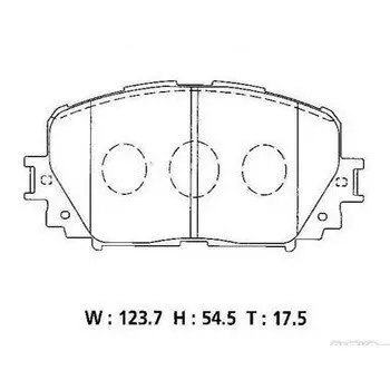 Колодки тормозные Akebono дисковые, арт. AN-715K