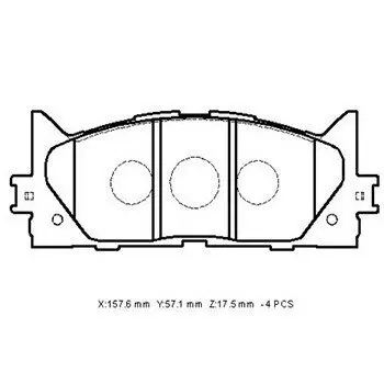 Колодки тормозные Akebono дисковые, арт. AN-734K
