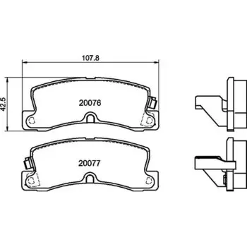 Колодки тормозные Nisshinbo дисковые, арт. PF1136 / NP1070
