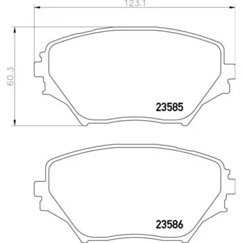 Колодки тормозные Nisshinbo дисковые, арт. PF1447 / NP1036