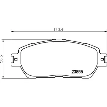Колодки тормозные Nisshinbo дисковые, арт. PF1480 / NP1024