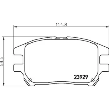 Колодки тормозные Nisshinbo дисковые, арт. PF1481 / NP1076