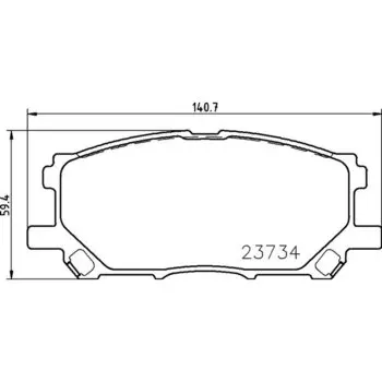 Колодки тормозные Nisshinbo дисковые, арт. PF1497 / NP1062