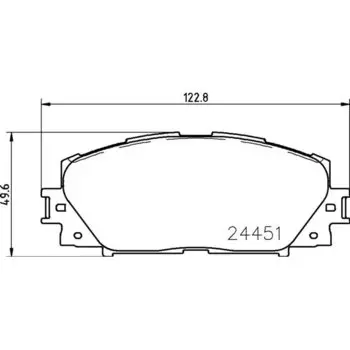 Колодки тормозные Nisshinbo дисковые, арт. PF1508 / NP1091