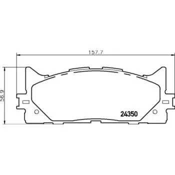 Колодки тормозные Nisshinbo дисковые, арт. PF1521 / NP1015