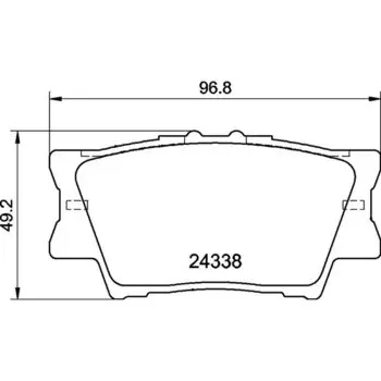Колодки тормозные Nisshinbo дисковые, арт. PF1522 / NP1016