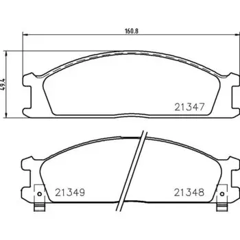 Колодки тормозные Nisshinbo дисковые, арт. PF2137 / NP2008
