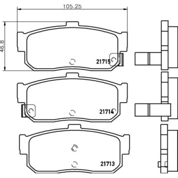 Колодки тормозные Nisshinbo дисковые, арт. PF2224 / NP2022