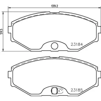 Колодки тормозные Nisshinbo дисковые, арт. PF2261 / NP2035