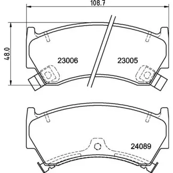 Колодки тормозные Nisshinbo дисковые, арт. PF2356 / NP2007