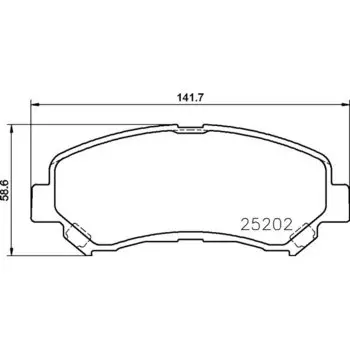 Колодки тормозные Nisshinbo дисковые, арт. PF2546 / NP2048
