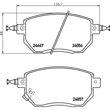 Колодки тормозные Nisshinbo дисковые, арт. PF2554 / NP2024