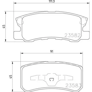 Колодки тормозные Nisshinbo дисковые, арт. PF3450 / NP3004