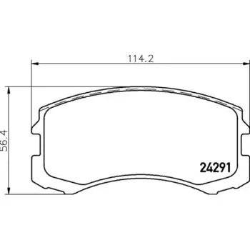 Колодки тормозные Nisshinbo дисковые, арт. PF3462 / NP3005