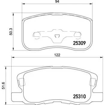 Колодки тормозные Nisshinbo дисковые, арт. PF3500 / NP3020