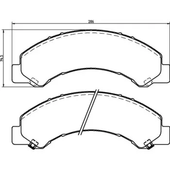 Колодки тормозные Nisshinbo дисковые, арт. PF4464 / NP4006