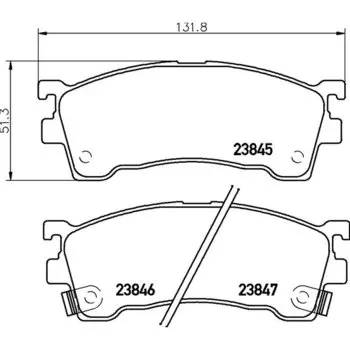 Колодки тормозные Nisshinbo дисковые, арт. PF5239 / NP5003