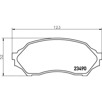 Колодки тормозные Nisshinbo дисковые, арт. PF5425 / NP5005