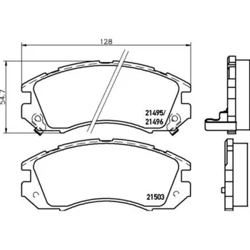 Колодки тормозные Nisshinbo дисковые, арт. PF7248 / NP7005