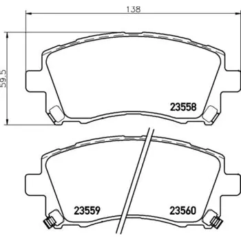 Колодки тормозные Nisshinbo дисковые, арт. PF7390 / NP7000