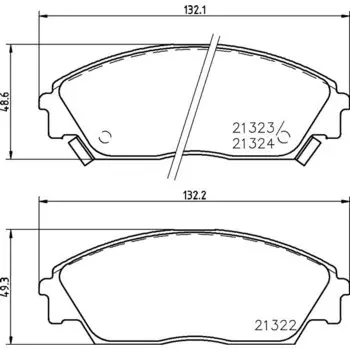 Колодки тормозные Nisshinbo дисковые, арт. PF8191 / NP8021