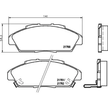 Колодки тормозные Nisshinbo дисковые, арт. PF8223 / NP8024