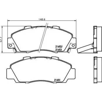 Колодки тормозные Nisshinbo дисковые, арт. PF8254 / NP8003