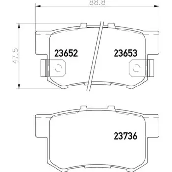 Колодки тормозные Nisshinbo дисковые, арт. PF8255 / NP8001