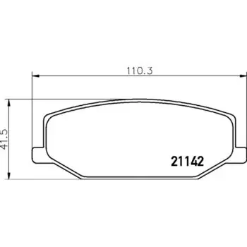 Колодки тормозные Nisshinbo дисковые, арт. PF9118 / NP9006
