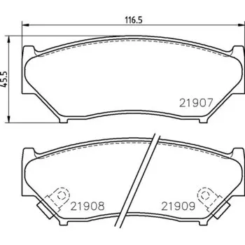 Колодки тормозные Nisshinbo дисковые, арт. PF9301 / NP9005
