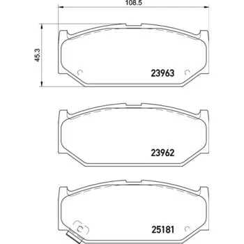 Колодки тормозные Nisshinbo дисковые, арт. PF9529 / NP9009